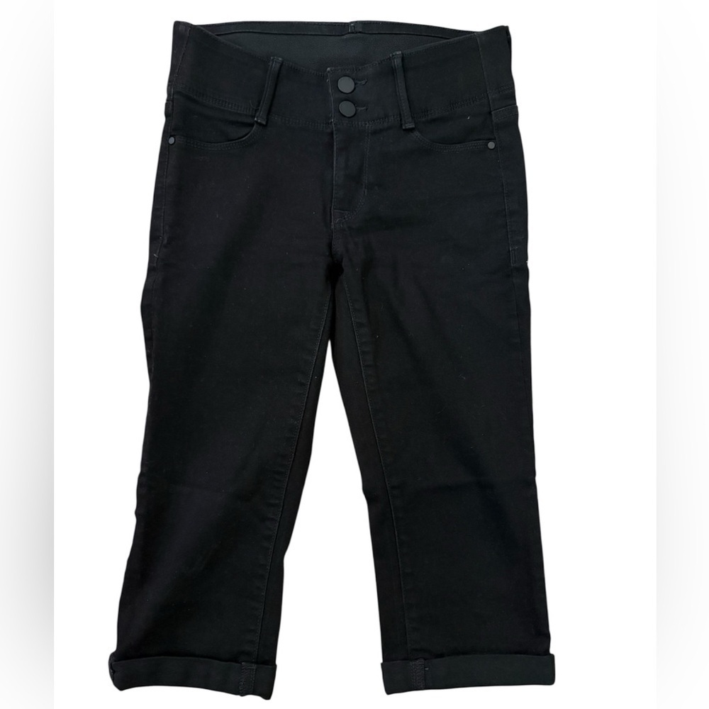 Apt. 9 Women’s Black Straight-Leg Capri Jeans Size 2P